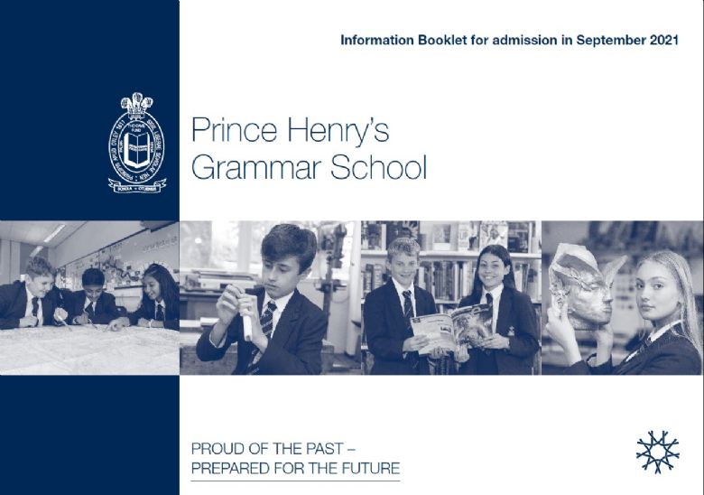  Admissions Booklet cover