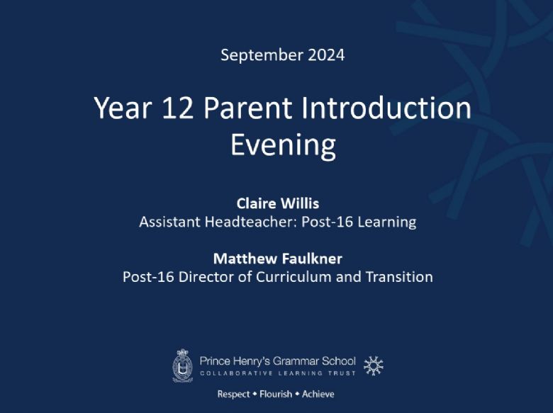 First Welcome slide of presentation