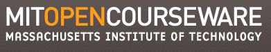 M I T Open Courseware logo