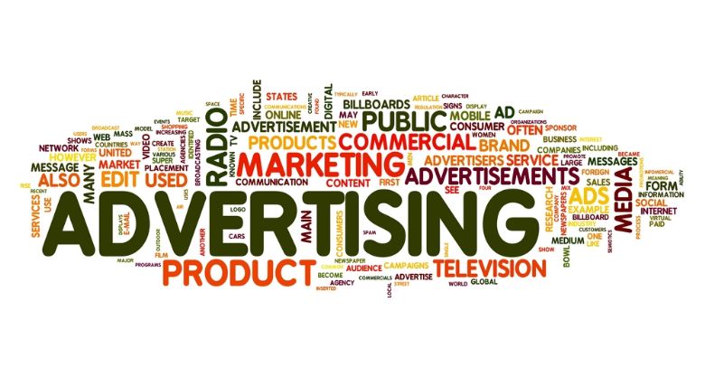 Advertising word cloud