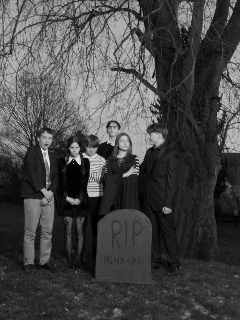 Students in The Addams Family