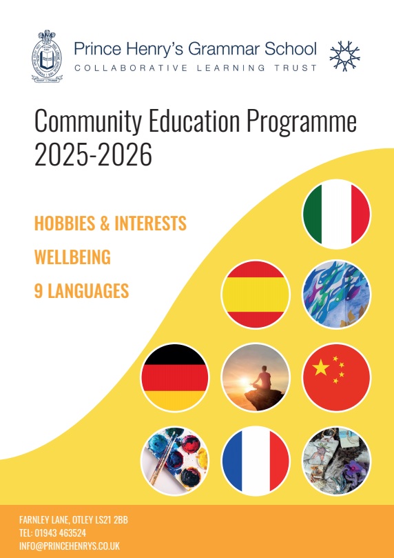 Yellow cover of Community Education Programme